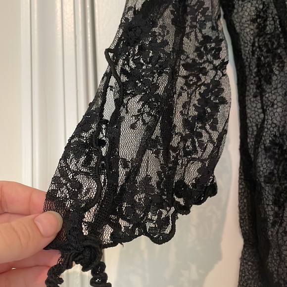 NWT Jes Irie Wear black lace top - Picture 4 of 6